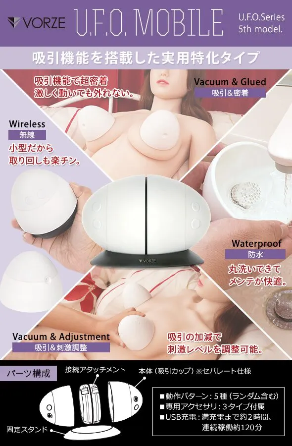 アダルトグッズレビュー画像: 【高級乳首責め】U.F.O. MOBILEレビュー💎 15,620円の価値は？